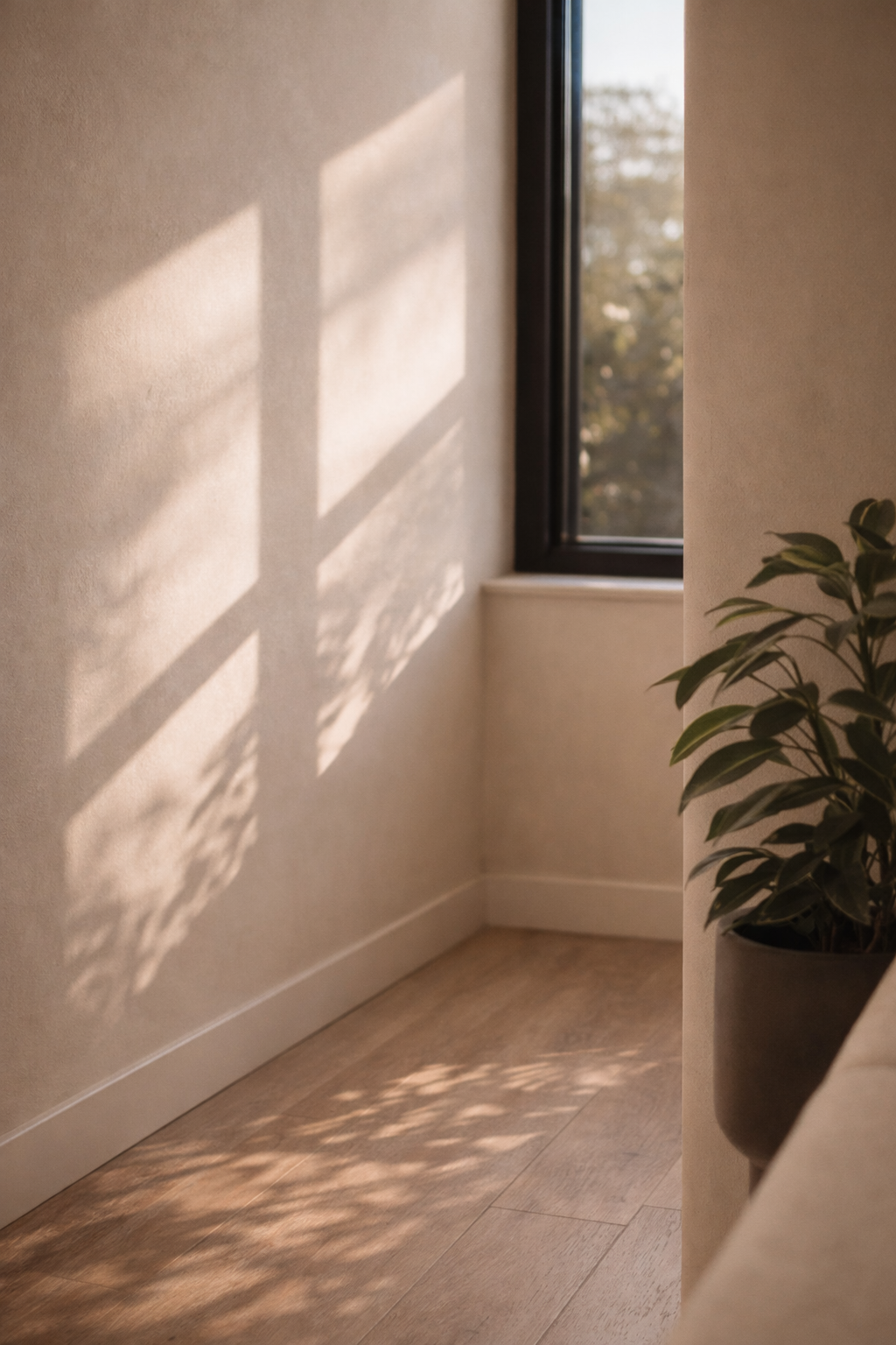 Bright hallway inside Rise Dental
